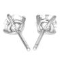 1.50 Carats Classic  Diamond Platinum Studs Earrings