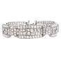 Vintage Art Deco  12cts  Diamond Platinum Link Bracelet