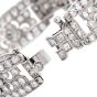 Vintage Art Deco  12cts  Diamond Platinum Link Bracelet
