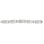 Vintage Art Deco  12cts  Diamond Platinum Link Bracelet