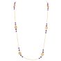 Tiffany & Co. Vintage Amethyst 18K Gold Clover Motif Station Necklace-Dover Jewelry
