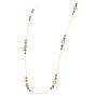Tiffany & Co. Vintage Amethyst 18K Gold Clover Motif Station Necklace-Dover Jewelry