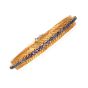 Vintage 3.66 carat Sapphire 18K Italian Gold Fancy Link Bracelet 