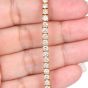 Classic 6.70cts Round Cut Diamond 18K Gold Tennis Line Bracelet