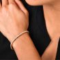 Classic 6.70cts Round Cut Diamond 18K Gold Tennis Line Bracelet
