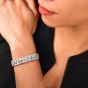 Antique Art Deco Diamond Emerald Filigree Platinum Wide Bracelet|Dover Jewelry|