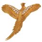 Vintage E Wolf  Phoenix Bird 0.98cts Diamond 18K Gold Brooch Pin |DoverJewelry|