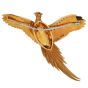 Vintage E Wolf  Phoenix Bird 0.98cts Diamond 18K Gold Brooch Pin |DoverJewelry|