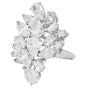  Estate 9.50cts Diamond Cluster Platinum Cocktail Ring