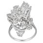  Estate 9.50cts Diamond Cluster Platinum Cocktail Ring