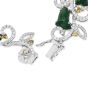  Interlocking Diamond Tulip Motif JAde  18k Wide Gold  Bracelet|dover jewelry|