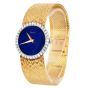 Vintage Piaget Lapis Dial Diamond 18K Mesh Gold Ladies Watch
