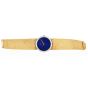 Vintage Piaget Lapis Dial Diamond 18K Mesh Gold Ladies Watch