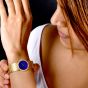 Vintage Piaget Lapis Dial Diamond 18K Mesh Gold Ladies Watch