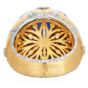 Buccellati Cabochon Sapphire Diamond 18K Gold Cocktail Ring |Doverjewelry|