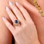 Buccellati Cabochon Sapphire Diamond 18K Gold Cocktail Ring |Doverjewelry|