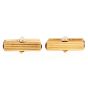 Vintage 0.40cts Ruby 18K Gold Grooved Bar Men Cufflinks|Dover Jewelry|