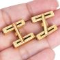 Vintage 0.40cts Ruby 18K Gold Grooved Bar Men Cufflinks|Dover Jewelry|