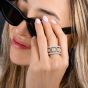 GIA Fancy Intense Yellow 6.60 carat Diamond Platinum Eternity Ring |DoverJewelry|