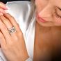 GIA Fancy Intense Yellow 6.60 carat Diamond Platinum Eternity Ring |DoverJewelry|