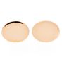 Tiffany & Co. 14K Yellow Gold Statement Oval Disc Men Cufflinks 