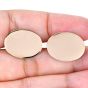 Tiffany & Co. 14K Yellow Gold Statement Oval Disc Men Cufflinks 