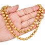 Estate Buccellati 18K Solid Gold Satin Beaded Ball Link Necklace|Dover Jewelry|