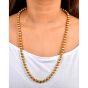 Estate Buccellati 18K Solid Gold Satin Beaded Ball Link Necklace|Dover Jewelry|