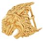 Estate David Webb Lion Head 18K Yellow Gold Belt Buckle ||Dover Jewelry