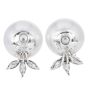 17mm Southsea Pearl Platinum 18K Gold Statement Earrings
