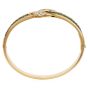 Estate 16.75cttw Diamond Emerald 18K Gold Statement Bangle Bracelet |Dover Jewelry|
