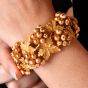 Vintage Buccellati 1960s 18K Gold Grape Leaf Link Statement Bracelet|Dover Jewelry|