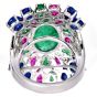 Estate Tutti Frutti 18K Gold Carved Floral Cocktail Ring|Dover Jewelry|