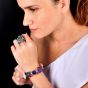 Tutti Frutti 18K Gold 105cts Carved Gemstone Sugarloaf Bracelet