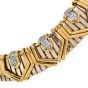 Estate 2.00cts Diamond 18K Gold Wide Tubogas Choker Necklace|Dover Jewelry|
