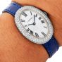 Cartier Baignoire Diamond 18K Gold Iconic Leather Watch|Dover Jewelry|