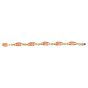  Estate La Triomphe Coral 18K Gold Cabochon Link Bracelet|Dover Jewelry|