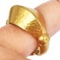 Vintage Ilias Lalaounis 22K Gold Hammered Dome Statement Ring|Dover Jewelry|