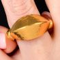 Vintage Ilias Lalaounis 22K Gold Hammered Dome Statement Ring|Dover Jewelry|