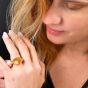 Vintage Ilias Lalaounis 22K Gold Hammered Dome Statement Ring|Dover Jewelry|