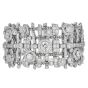 CHANEL Tweed de Chanel 12.0cts Diamond 18K Gold Wrap Bracelet  |Dover Jewelry|