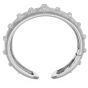 Vintage Buccellati 2.75cts Diamond 18K White Gold Rigato Tulle Cuff Bracelet