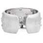 Vintage Buccellati 2.75cts Diamond 18K White Gold Rigato Tulle Cuff Bracelet