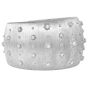 Vintage Buccellati 2.75cts Diamond 18K White Gold Rigato Tulle Cuff Bracelet