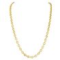 Vintage Retro Textured 18K Gold Fancy Link Necklace 41.8 Grams