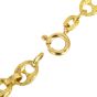 Vintage Retro Textured 18K Gold Fancy Link Necklace 41.8 Grams