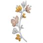 Estate 5.90 carats Fancy Color Diamond 18K Gold Tulip Flower Brooch|Dover Jewelry|
