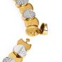 Estate 4.68ctts Diamond 18K Two Tone Oval Link Choker Necklace