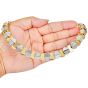 Estate 4.68ctts Diamond 18K Two Tone Oval Link Choker Necklace
