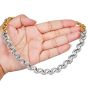 Estate 5.08cts Diamond 18K Two Tone Fancy Link Statement Choker Necklace